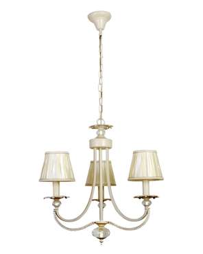Подвесная люстра Josephine 3007/3(creamgold) (ткань, цвет белый)