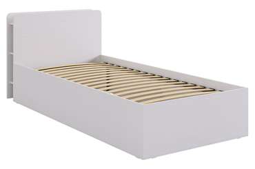 Кровать Юниор 90х200 серо-бежевого цвета без подъемного механизма