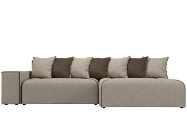 Угловой диван-кровать Кёльн бежевого цвета правый угол