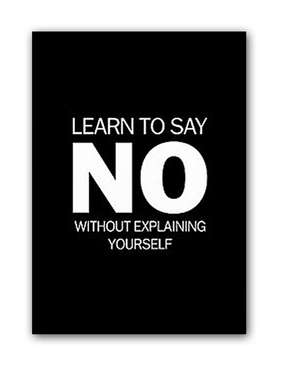 Постер "NO"