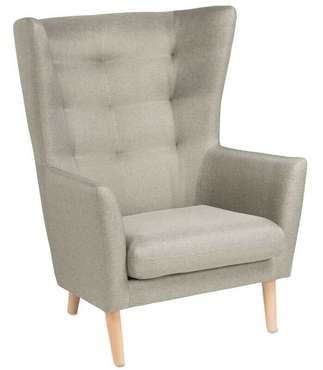 Кресло для отдыха Саари светло-серого цвета