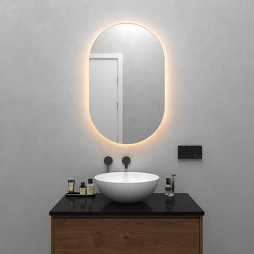 Настенное зеркало Nolvis NF LED S с тёплой подсветкой 