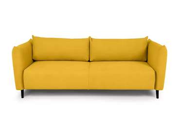 Диван-кровать Menfi желтого цвета с черными ножками