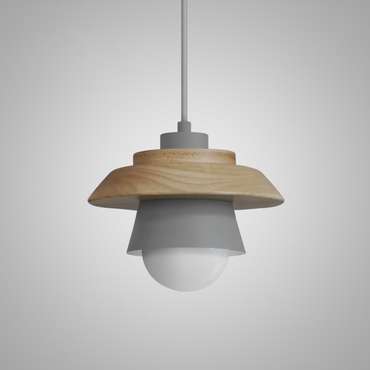 Подвесной светильник Eco бежево-серого цвета