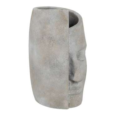 Ваза для цветов Серый Цемент Лицо 18,5 x 16 x 27,5 cm