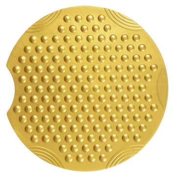 Коврик противоскользящий Tecno Ice диаметр 55 золотого цвета