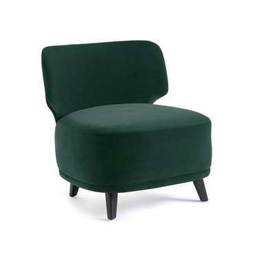 Кресло из велюра Odalie зеленого цвета