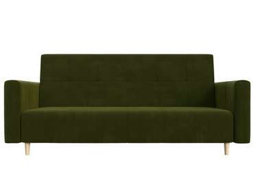 Прямой диван-кровать Вест зеленого цвета