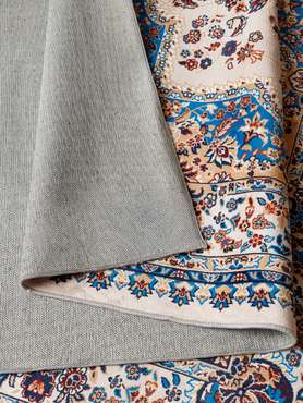 Ковер Silk medina 80x150 бежево-синего цвета