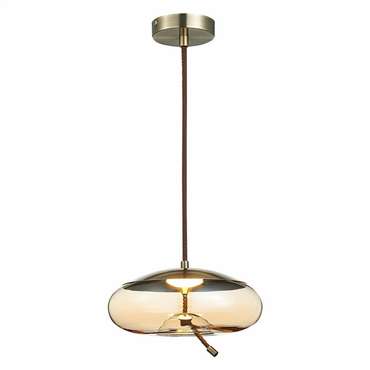 Подвесной светильник Ozzio янтарно-бронзового цвета