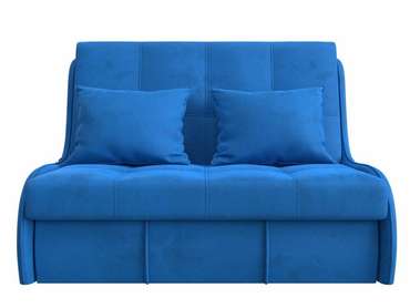 Прямой диван-кровать Риттэр голубого цвета
