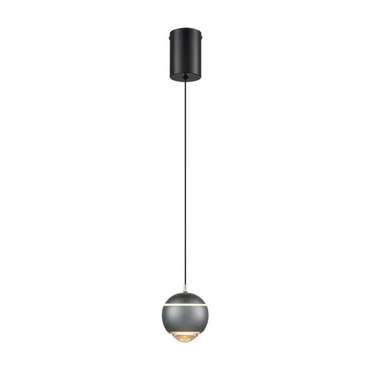 Подвесной светодиодный светильник Ebba черно-серого цвета