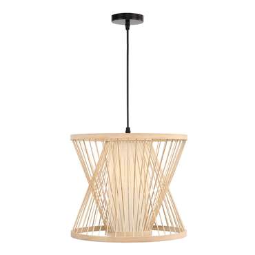 Светильник подвесной ST-Luce Древесный/Белый E27 1*40W ALMA