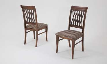 Набор из четырех стульев Рич коричневого цвета