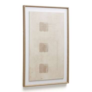 Картина Sormina 60х90 с тремя коричневыми квадратами