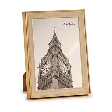Фоторамка 15,6 x 2 x 20,7 cm Позолоченный Коричневый Пластик Cтекло (6 штук)