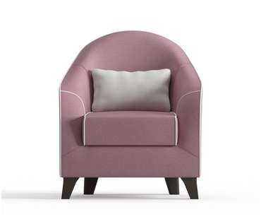 Кресло Бемоль в обивке из велюра темно-розового цвета