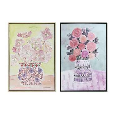 Картина 36 x 4 x 93 cm Ваза для цветов Shabby Chic (2 штук)