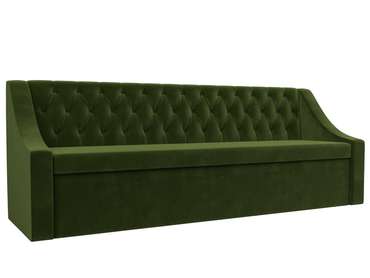 Кухонный прямой диван-кровать Мерлин зеленого цвета