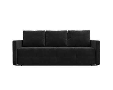 Прямой диван-кровать Марсель 2 черного цвета