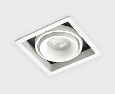 Встраиваемый светильник DE-311 white (металл, цвет белый)