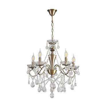 Подвесная люстра Luina 8346/5 (металл, цвет бронза)