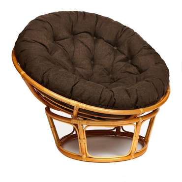 Кресло Papasan бежево-коричневого цвета