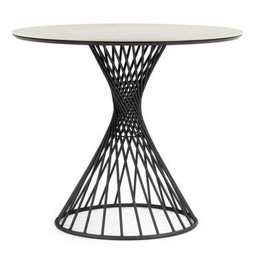 Обеденный стол Вивиен 90 светло-серого цвета