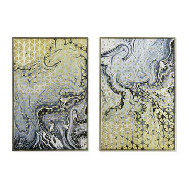 Картина Абстракция 60 x 3 x 90 cm современный лаковый (2 штук)