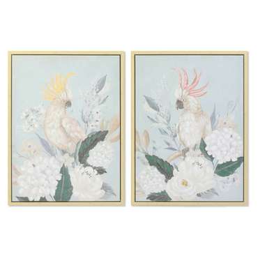 Картина 60 x 4 x 80 cm Цветы Тропический (2 штук)