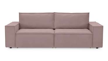 Прямой диван-кровать Софт 2 темно-розового цвета