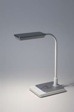 Настольная лампа NLED-499 Б0052776 (пластик, цвет серебро)