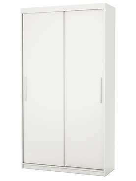 Шкаф-купе платяной Эконом 100 белого цвета