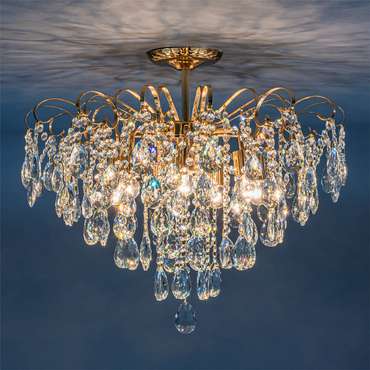 Люстра на штанге CROWN 1113/7PL (хрусталь, цвет прозрачный)