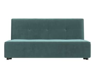 Прямой диван-кровать Зиммер темно-бирюзового цвета