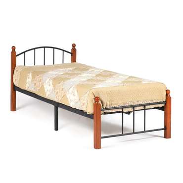 Кровать Single 90х200 из металла и дерева 
