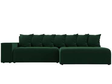 Угловой диван-кровать Кёльн зеленого цвета правый угол