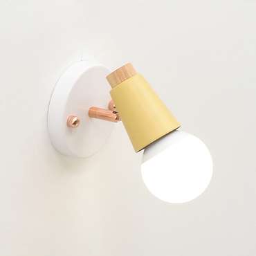 Настенный светильник Rotary бело-бежевого цвета