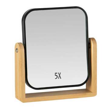 Зеркало на подставке Чёрный Бамбук 18 x 4,5 x 20