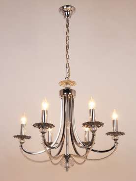 Подвесная люстра 3007/6 CHROME (металл, цвет хром)