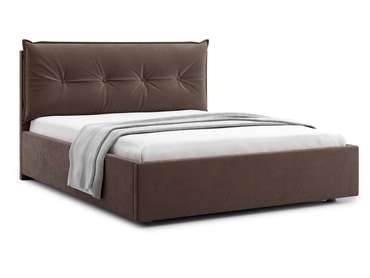 Кровать Cedrino 140х200 темно-коричневого цвета с подъемным механизмом