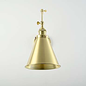 Бра Gloce Cone Shade Loft Industrial Metal Tall Gold