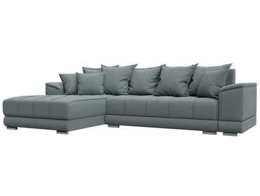 Угловой диван-кровать НордСтар серого цвета левый 