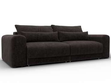 Диван-кровать Лига-056 темно-коричневого цвета