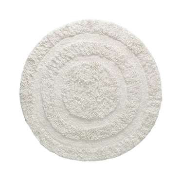 Ковер Eligia диаметр 120 белого цвета