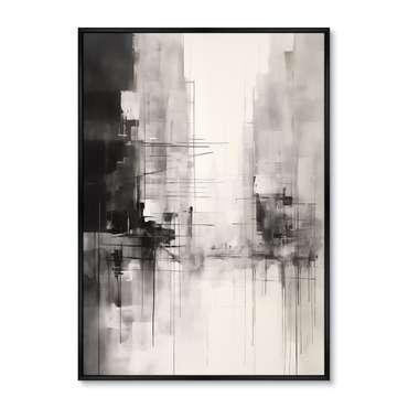 Репродукция картины Rain in the city, No 1, 2024г.