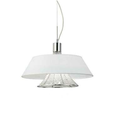 Подвесная люстра Alvarress LDP 9175-3 WT (ткань, цвет белый)