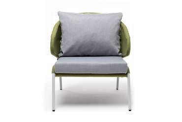 Кресло Милан зелено-серого цвета