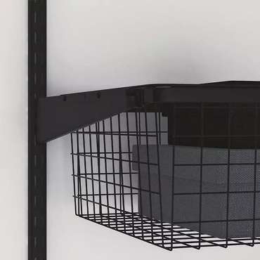 Стеновая стойка черного цвета 196 см