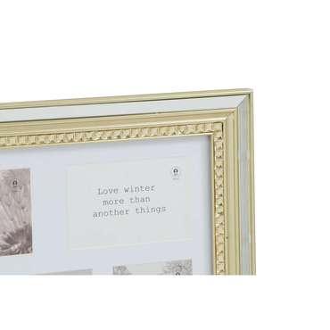 Фоторамка Luxury 46,5 x 2 x 40 cm Стеклянный Серебристый Позолоченный полистирол традиционный (2 штук)